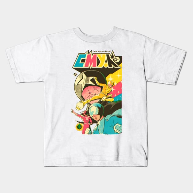 CMYK Kids T-Shirt by mathiole